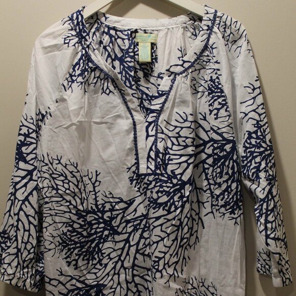 NWOT Caribbean Joe 3/4 Sleeve Top - Sz 2X - Picture 1 of 6